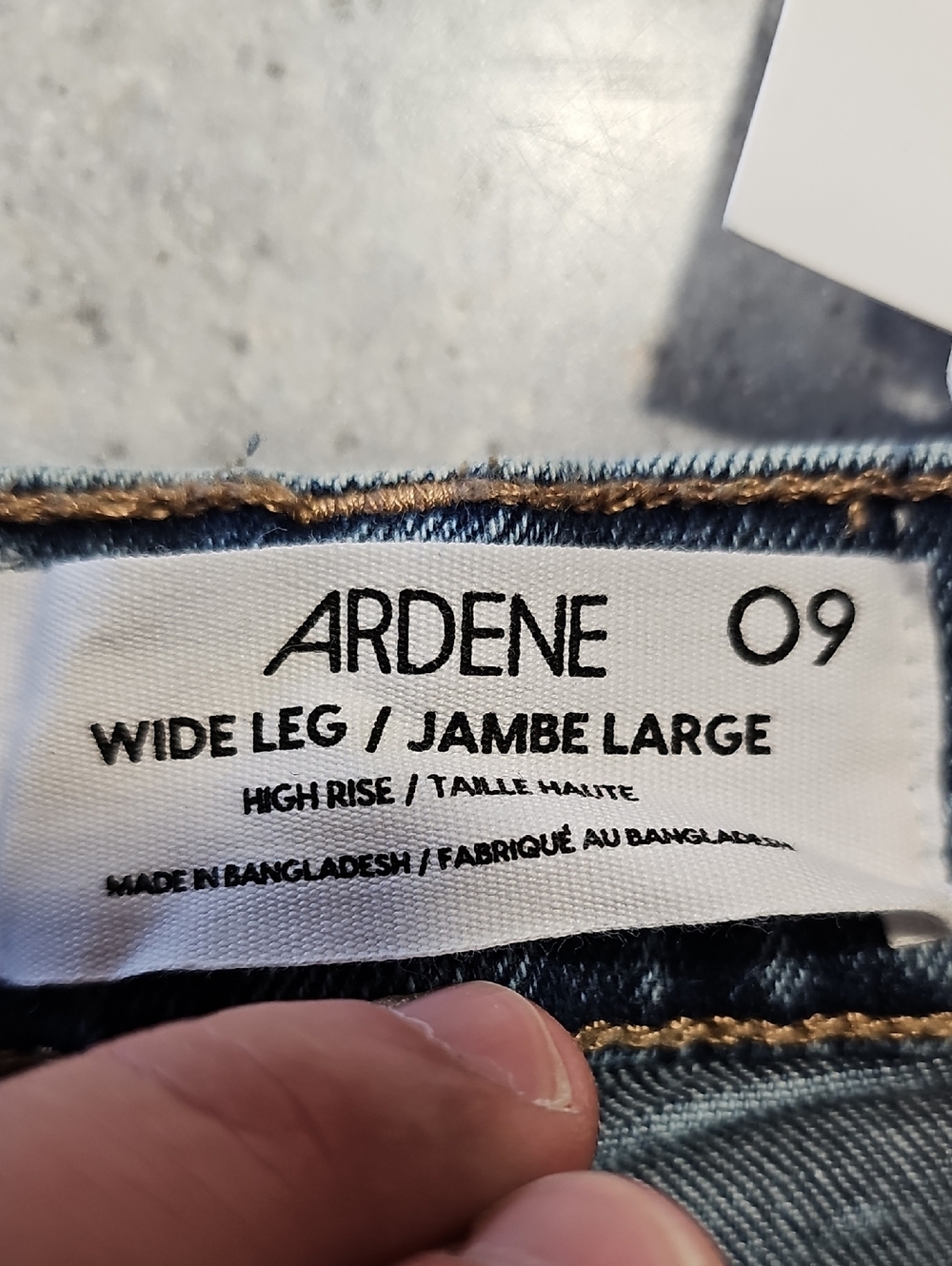 Ardene NWT 30x26 Dark Blue Wide Leg Jeans - Picture 5 of 6
